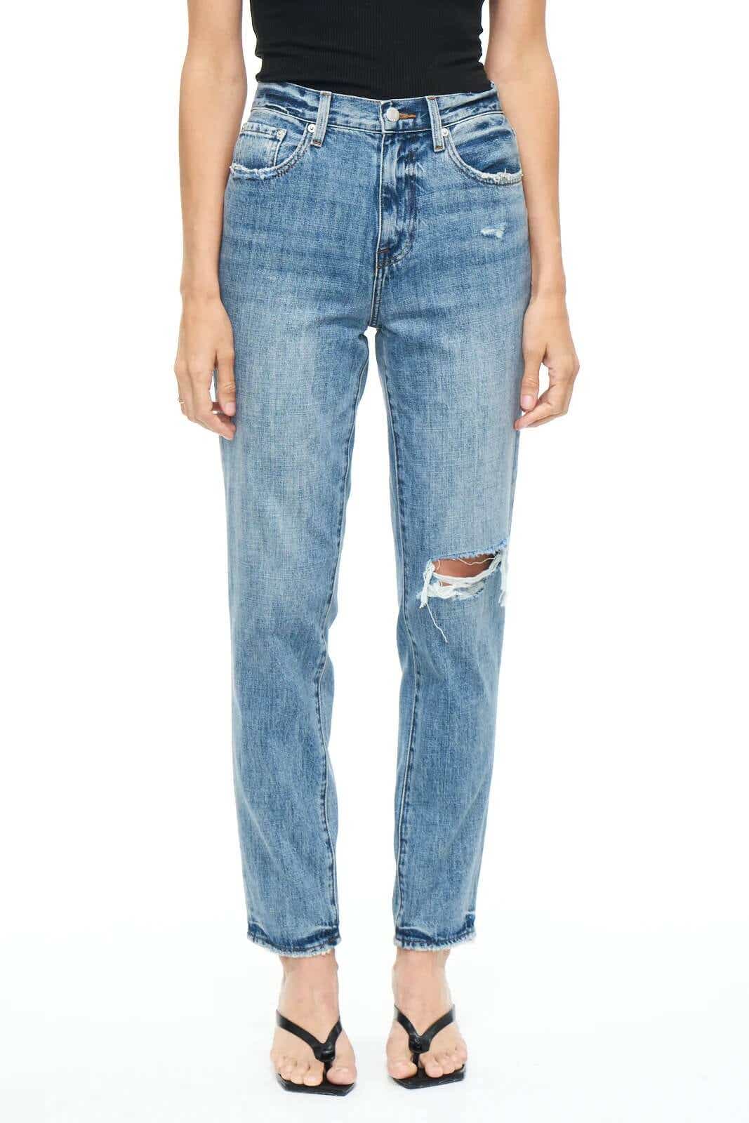 5'0 ~153cm] First time trying baggy jeans and love it so much! I used to  always only buy high waisted & straight cropped jeans at the ankle because  I was afraid oversized