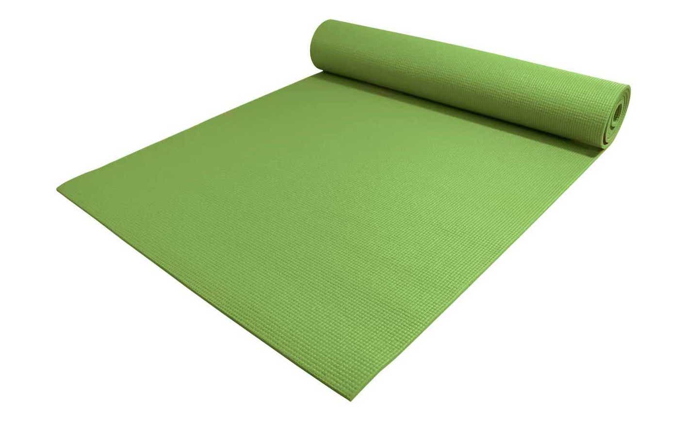 green yoga mat