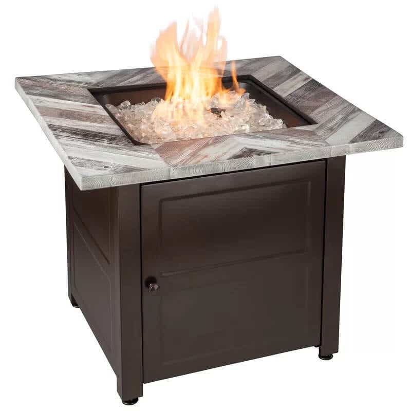 Duval Steel Propane Gas Fire Pit Table