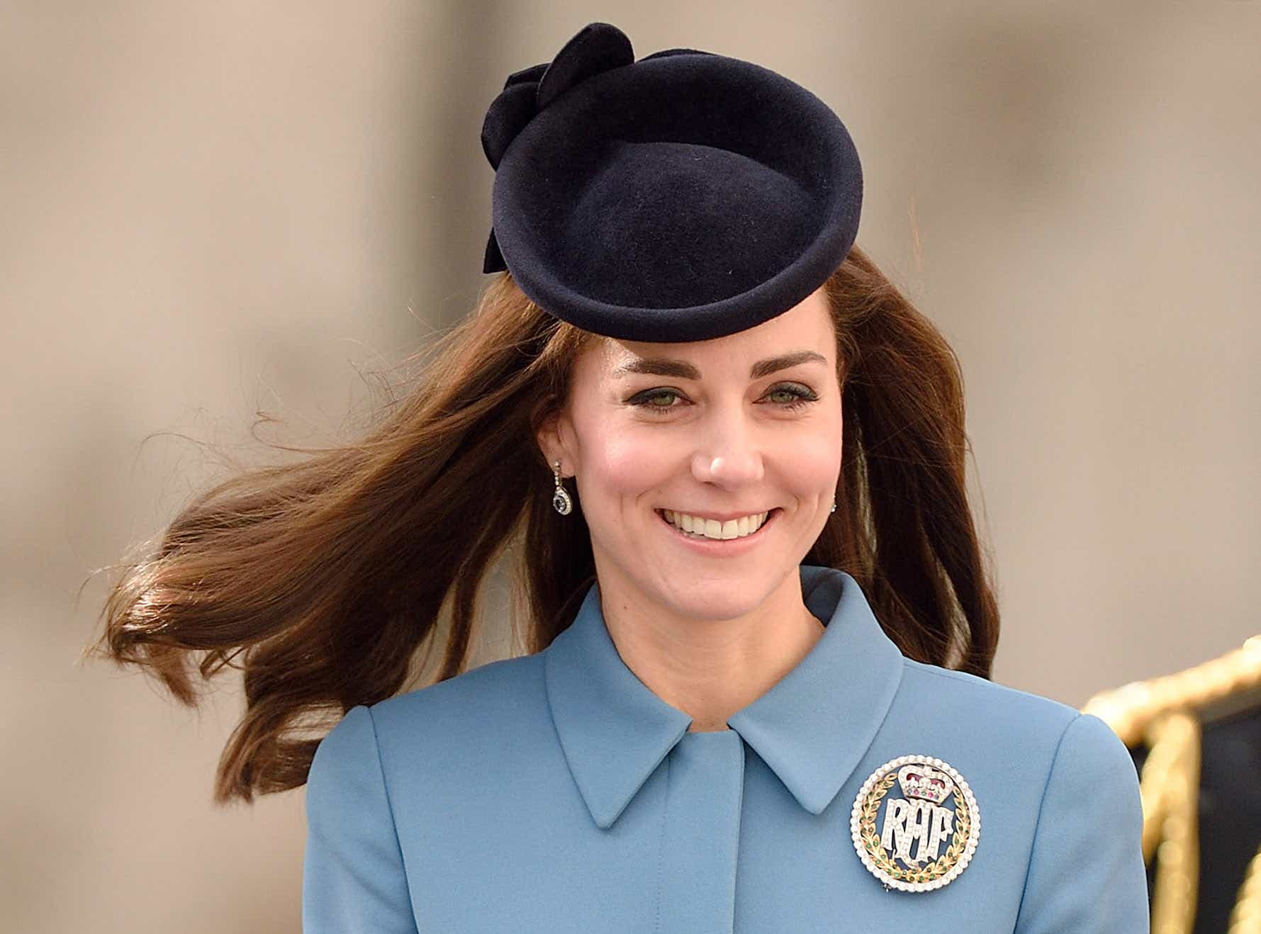LONDON, ENGLAND - FEBRUARY 07: Catherine, Duchess of Cambridge attends the 75th anniversary of the RAF Air Cadets at St Clement Danes Church on February 7, 2016 in London, England. (Photo by Karwai Tang/WireImage)