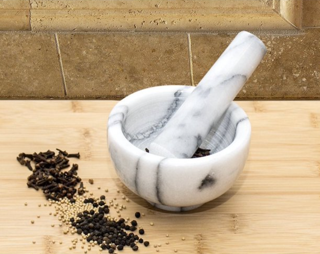 GreenCo Marble Mortar and Pestle