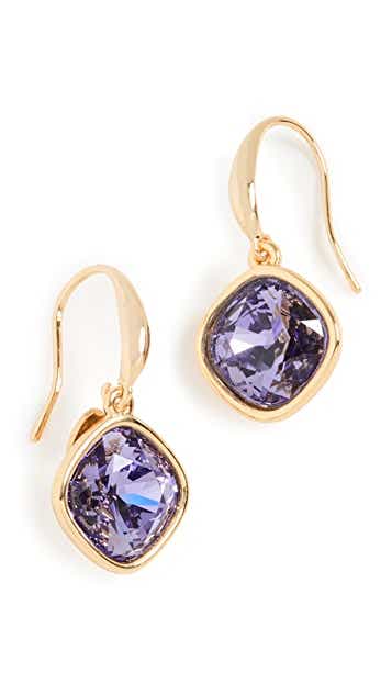 purple Stone Earrings by Kenneth Jay Lane