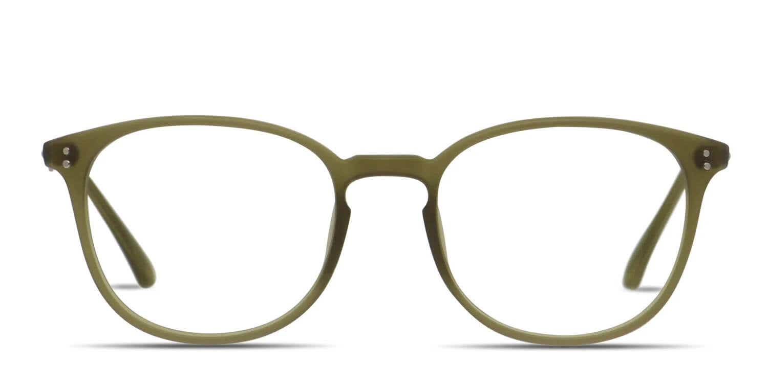 green glasses frame