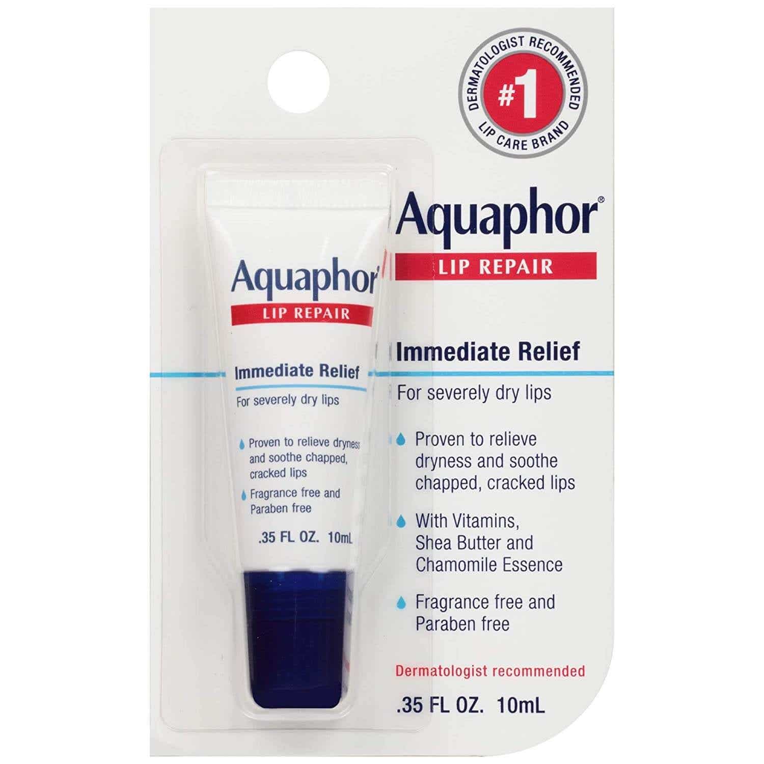 aquaphor in package on white background