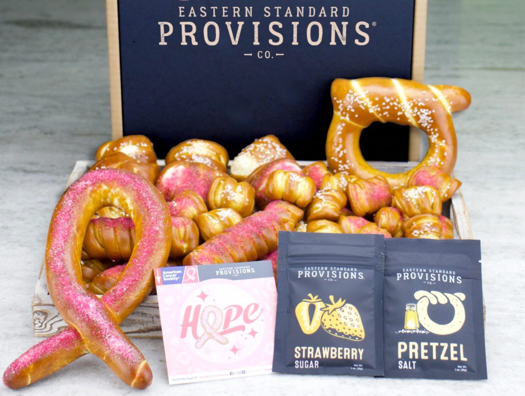 Eastern Standard Provisions breast cancer awareness pretzels