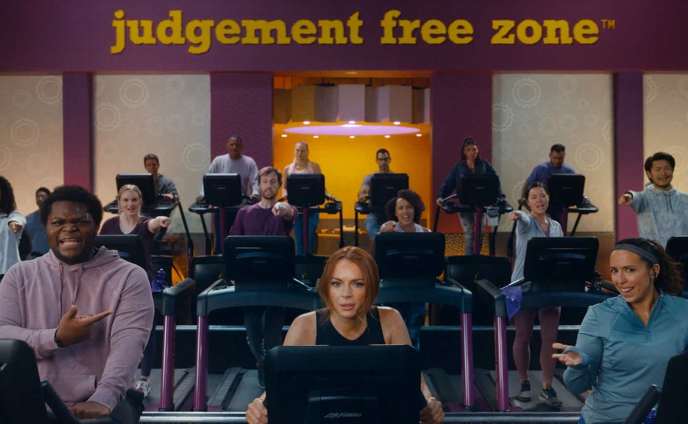 lindsay lohan's planet fitness commercial