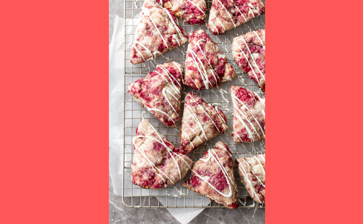 raspberry white chocolate scones