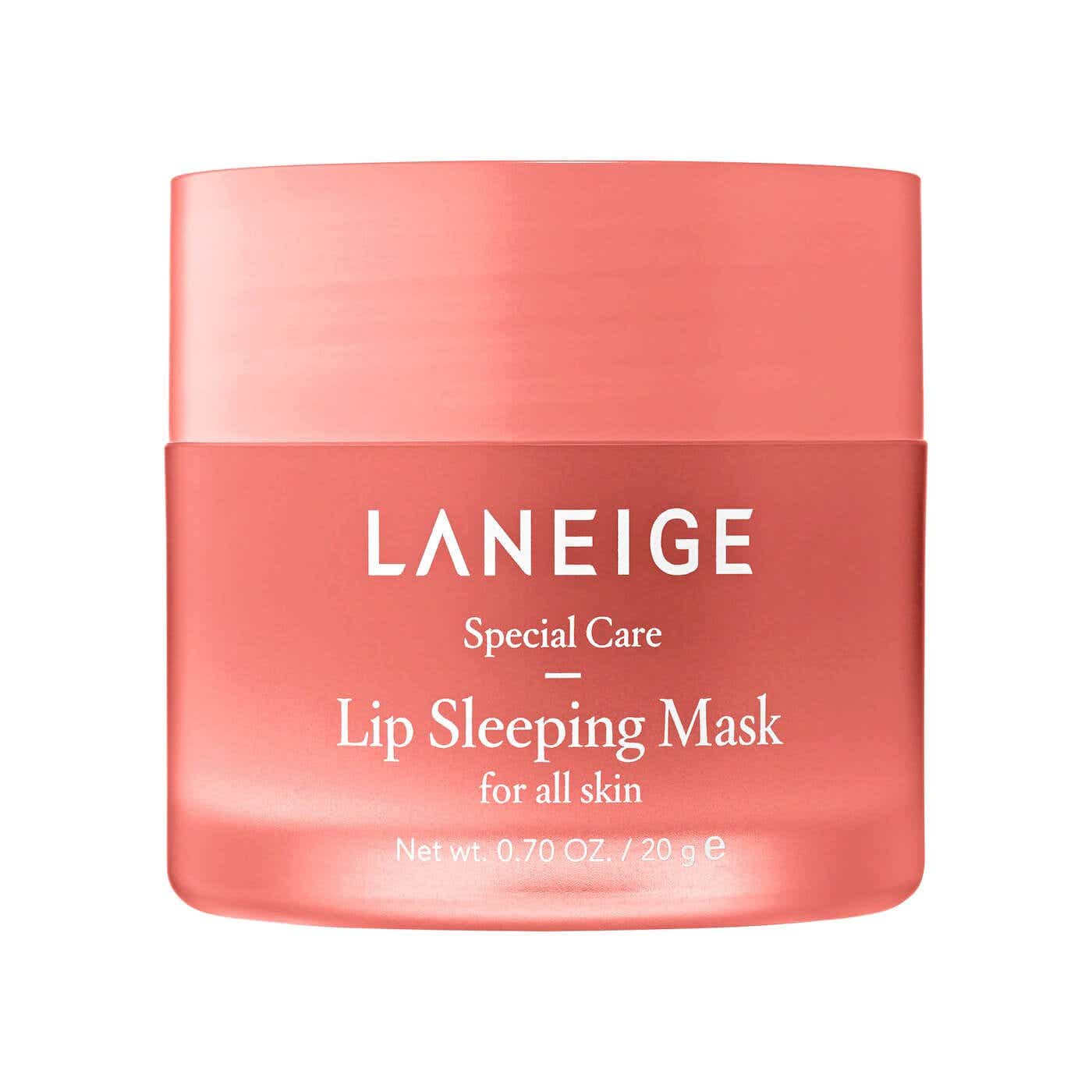 laneige lip sleeping mask in pink jar