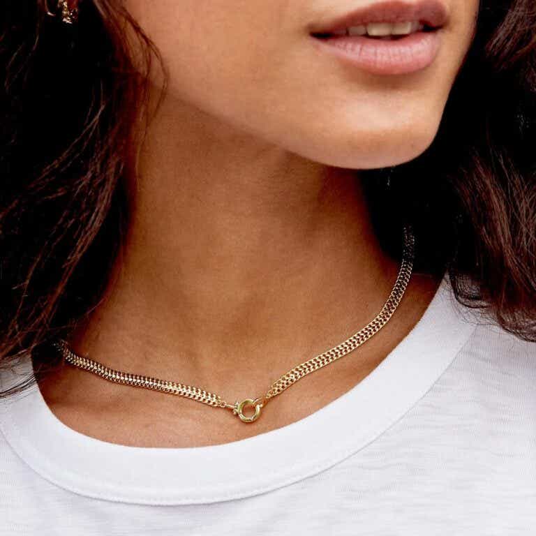 gorjana thick chain necklace