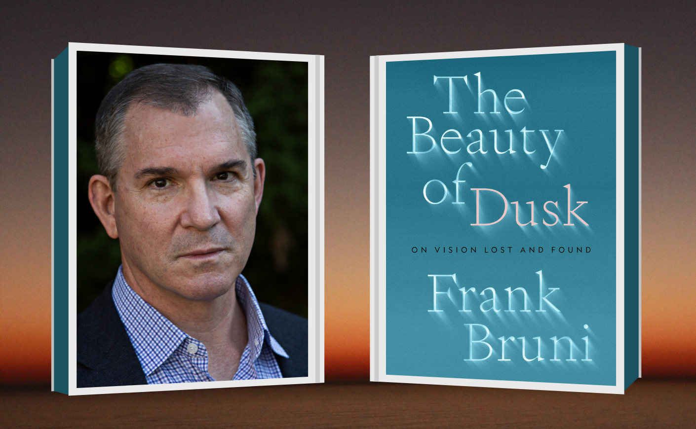 photo of frank bruni and his book Beauty of Dusk
