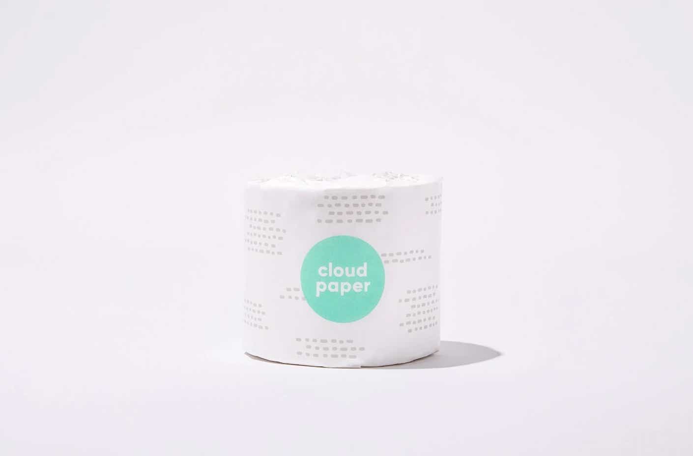 roll of cloud paper toilet paper