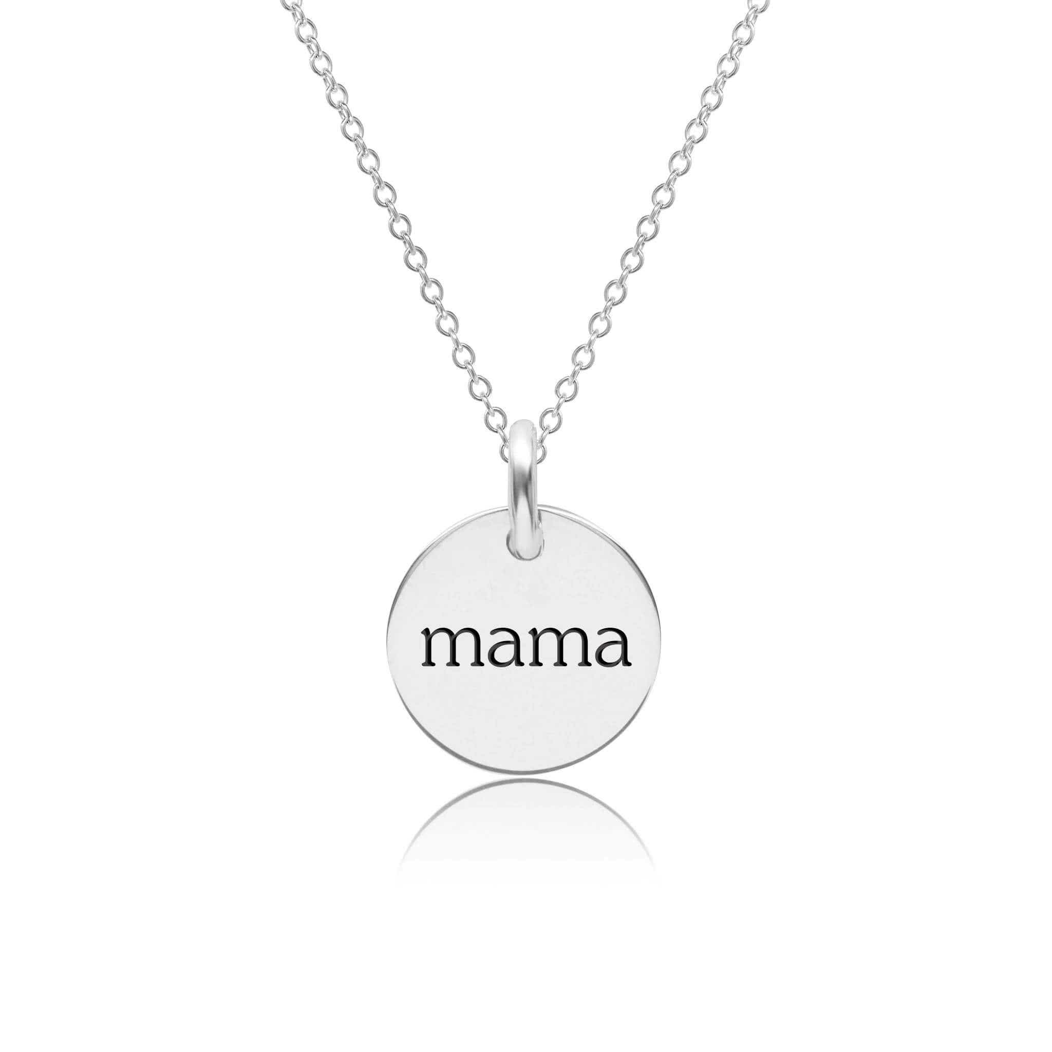 tiny tags mama necklace