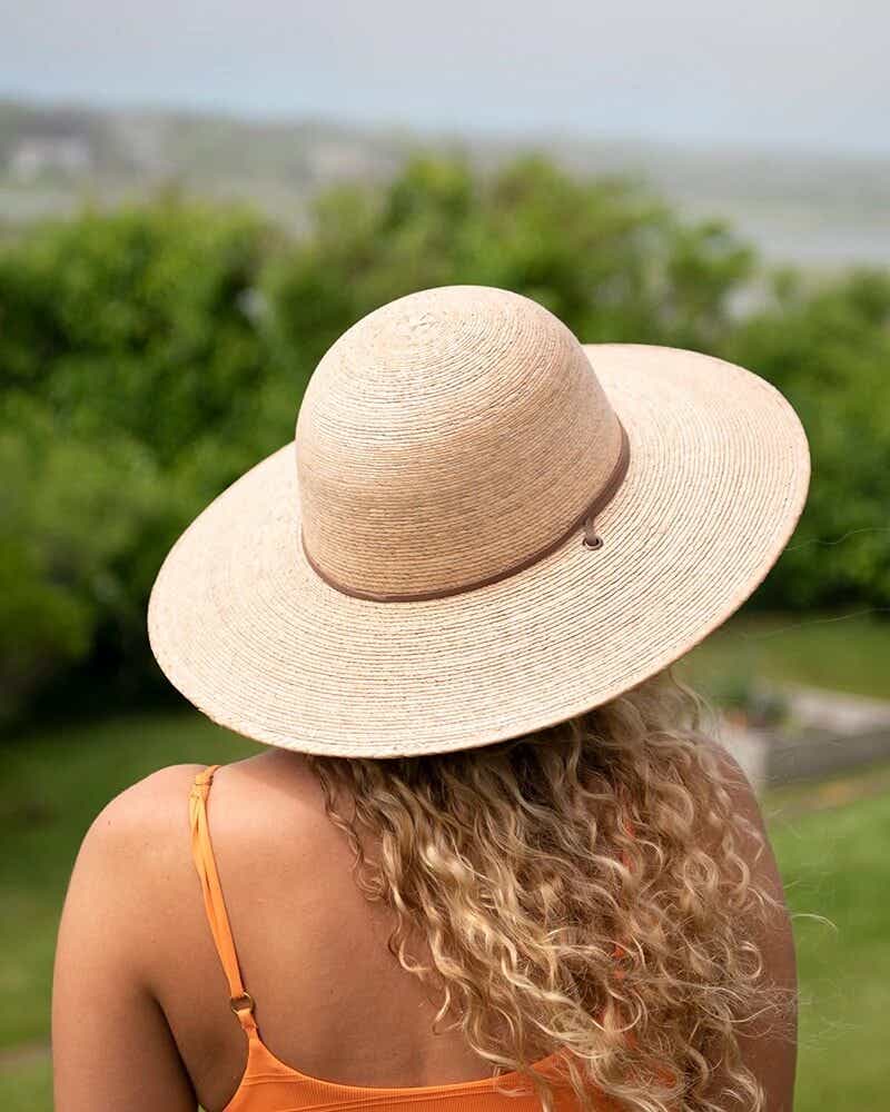 line in the sand straw hat