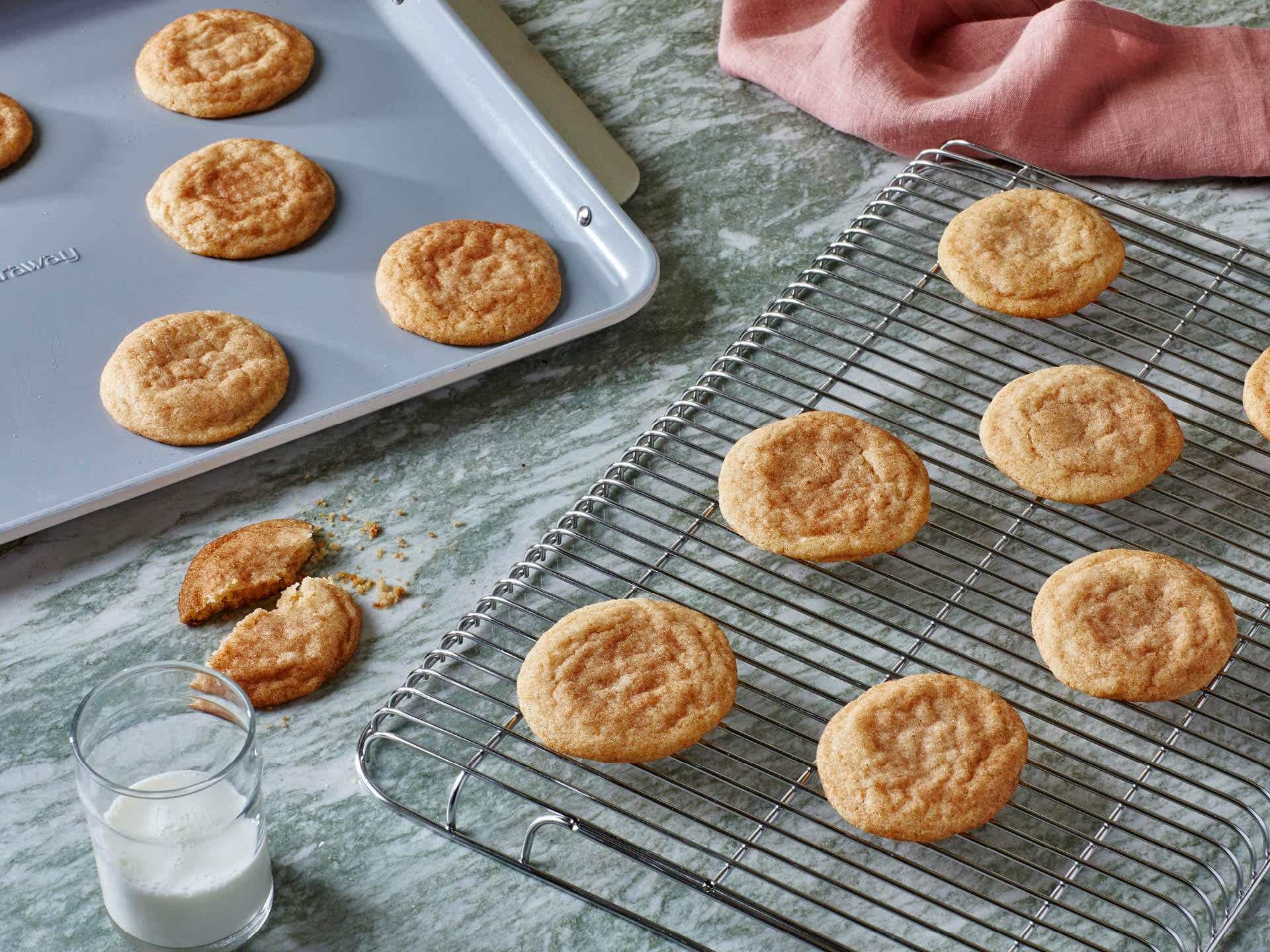 caraway baking sheet and cooling rack