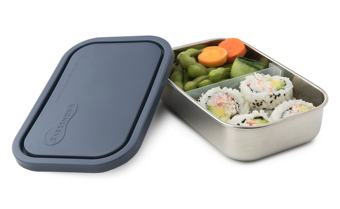 Ecovessel Divided Stainless Steel Rectangle Container