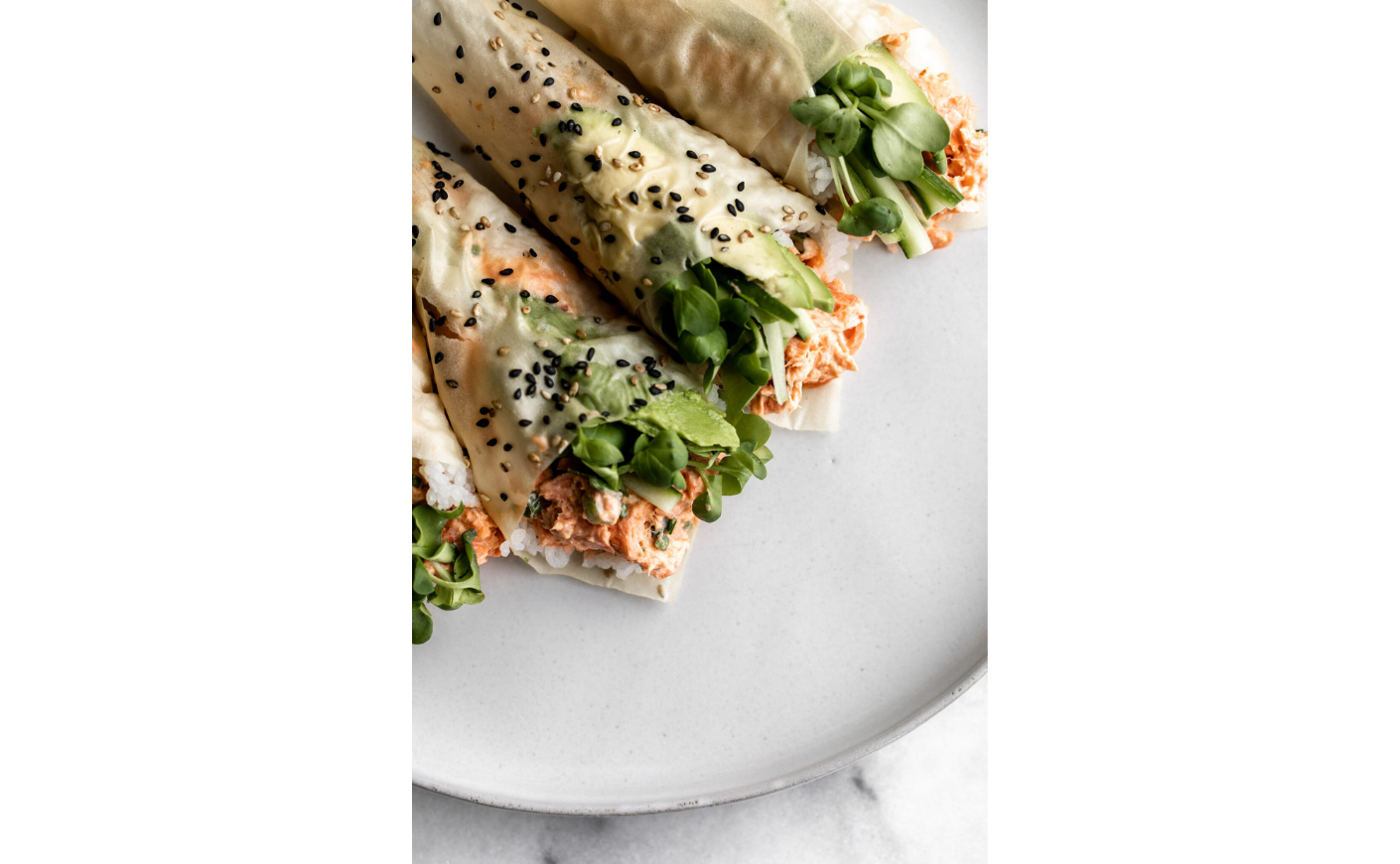 aked Spicy Salmon Hand Rolls Kylie mason chambers