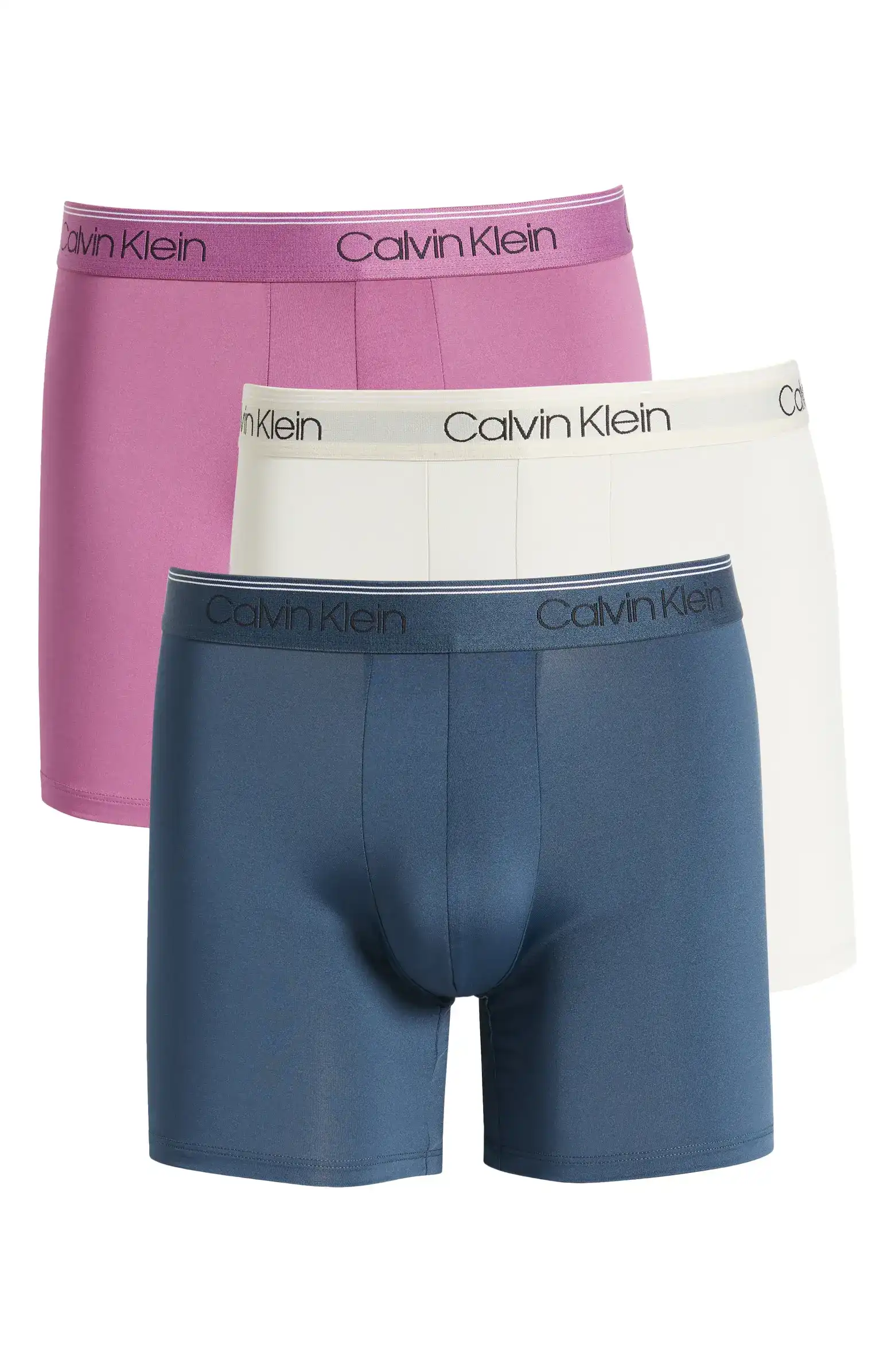 Calvin Klein 3-Pack Low Rise Microfiber Stretch Boxer Briefs