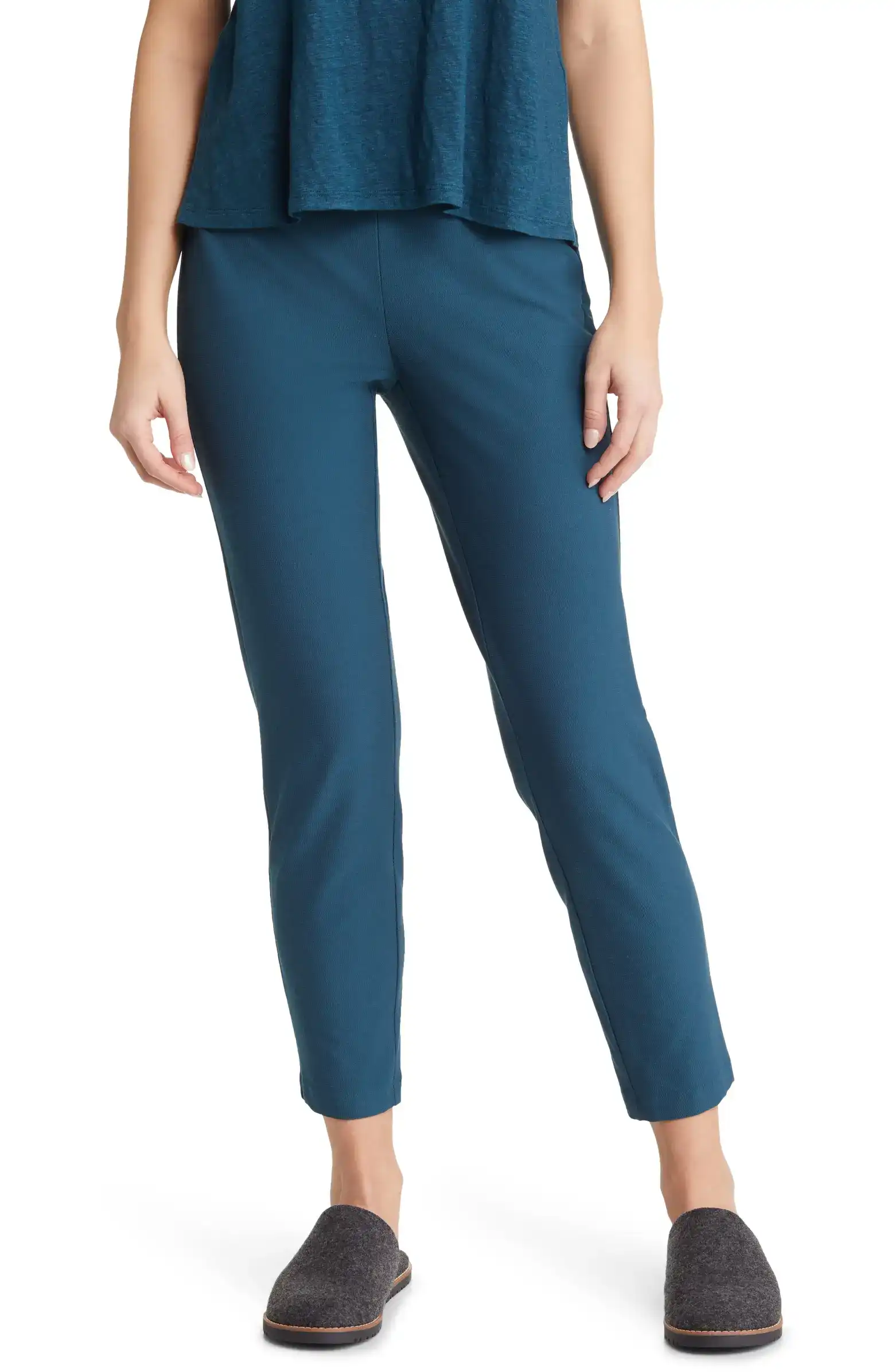 Eileen Fisher Slim Knit Ankle Pants