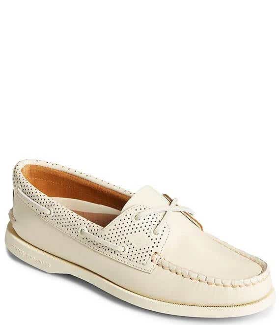 white sperry's
