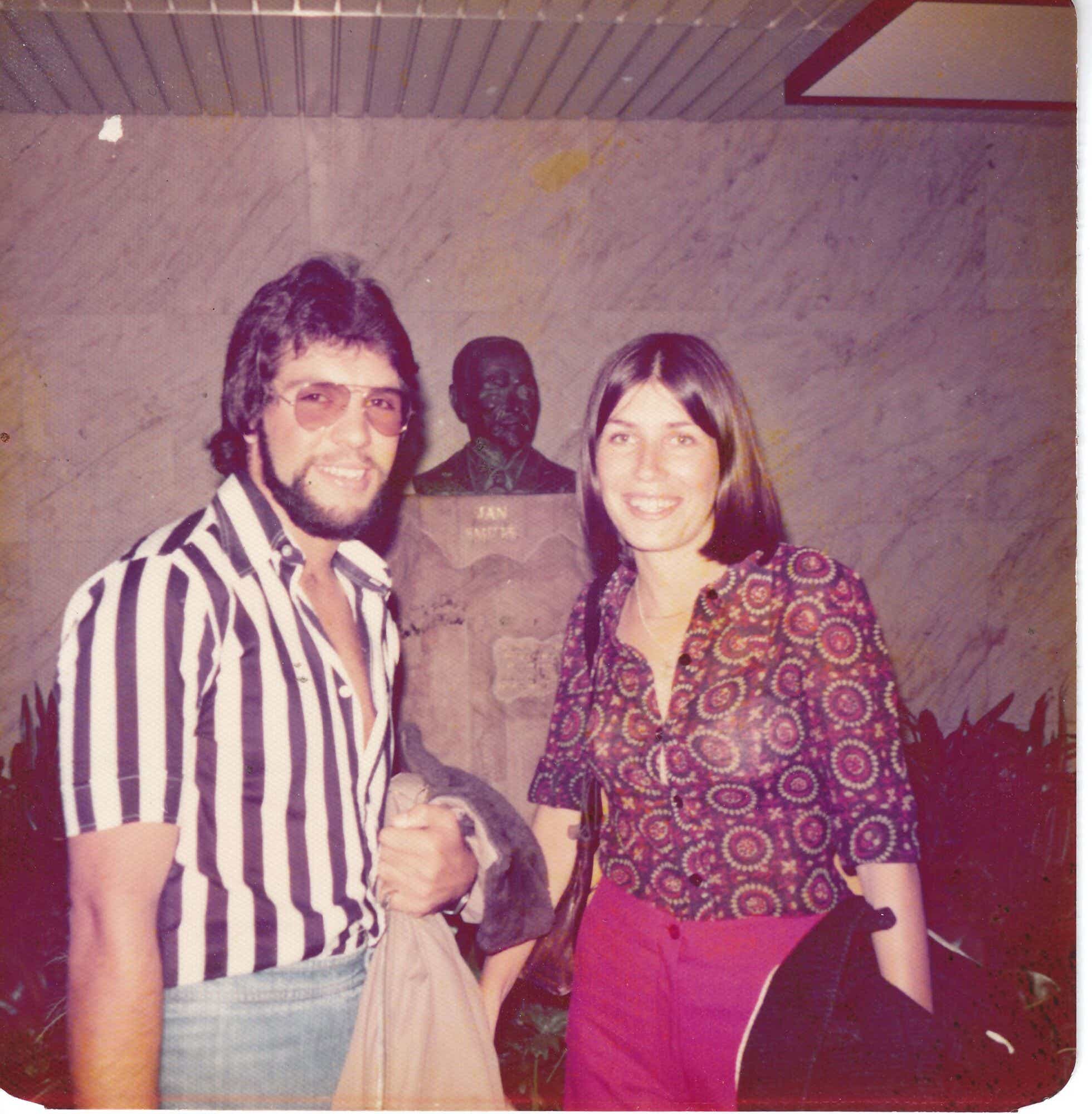 Ian and Janice at a party. in 1976