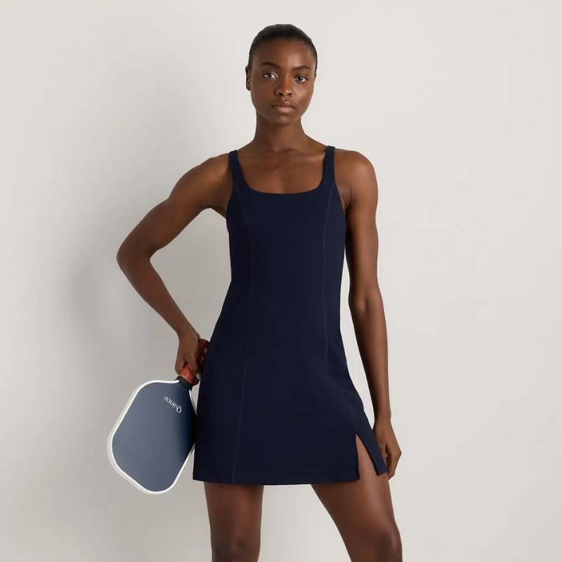 Quince Power-Up Square Neck Dress