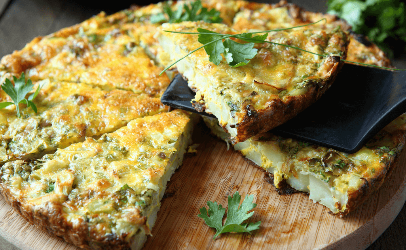 spinach kale frittata Getty