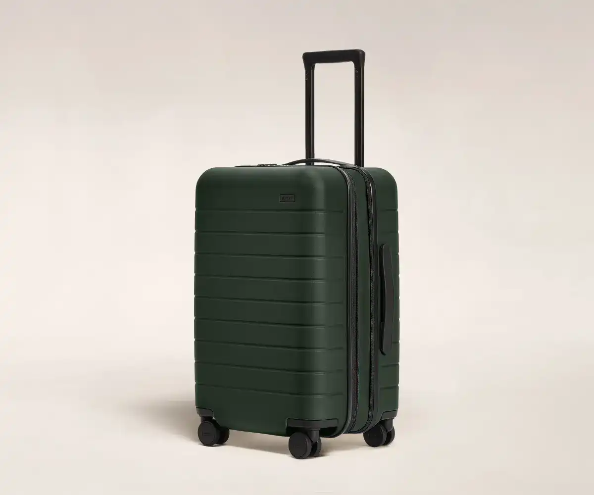 away green suitcase