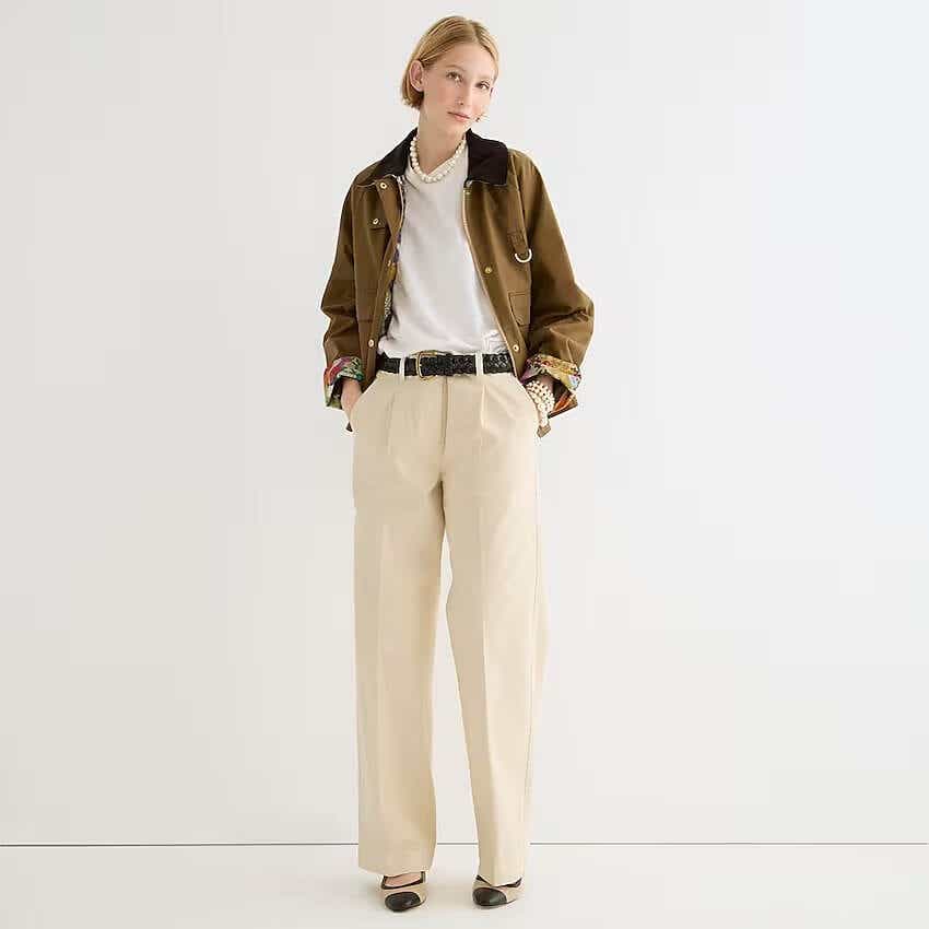 Loose Khakis  Business casual pants women, Khaki, Khaki trousers