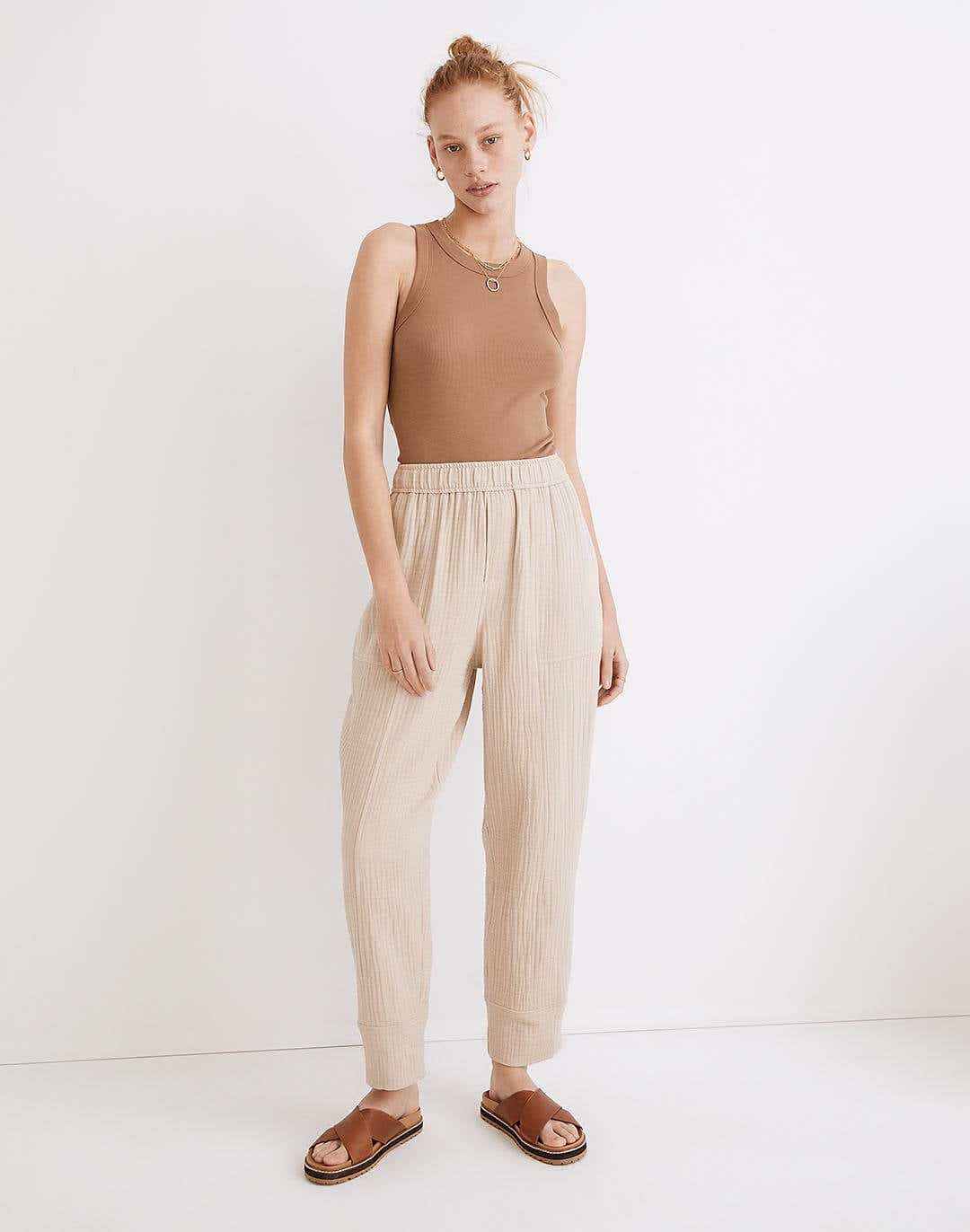 madewell lightspun balloon pants