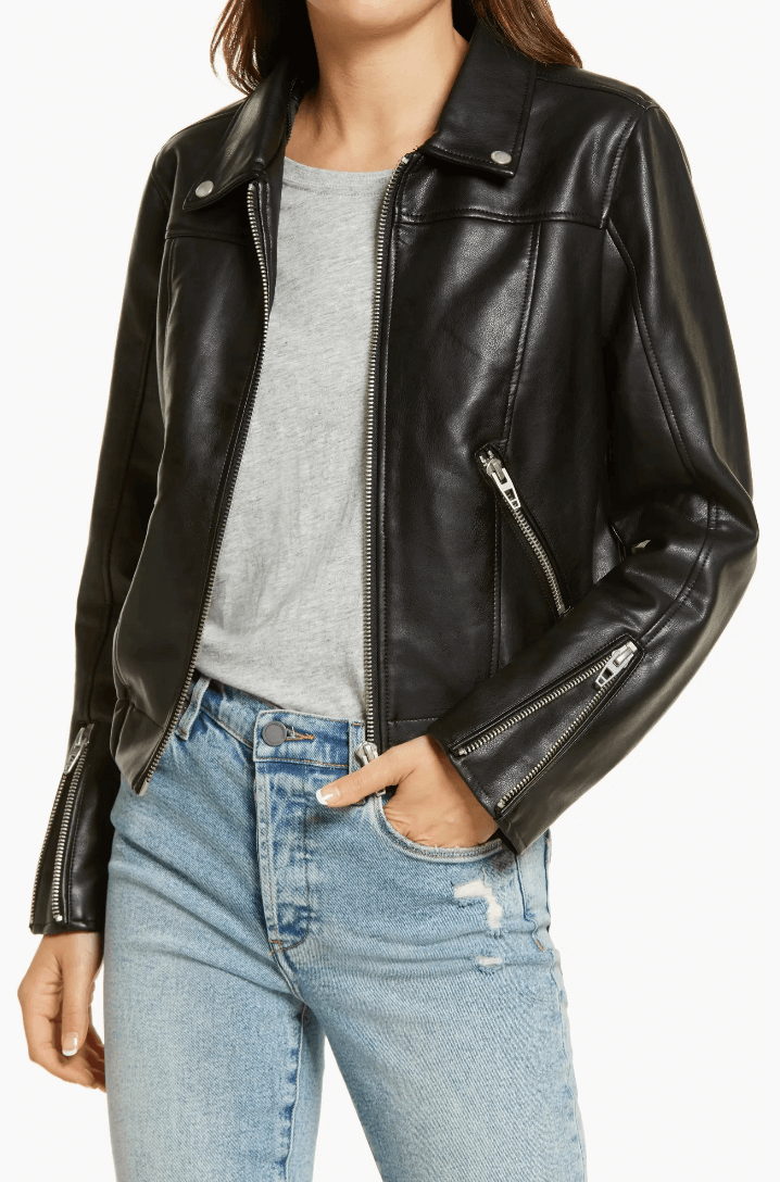 blank nyc faux leather jacket