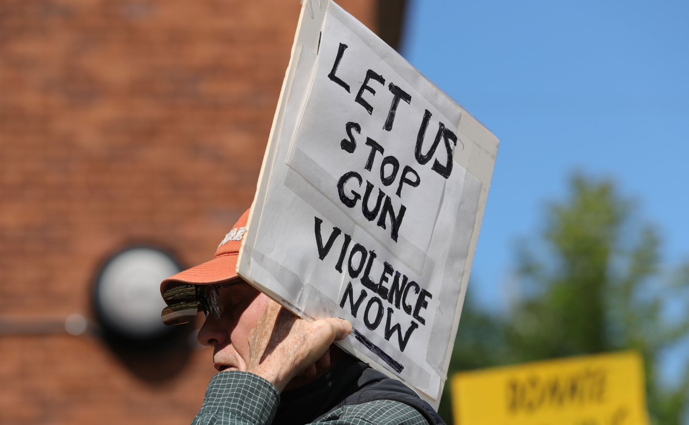 protest sign for gun violence