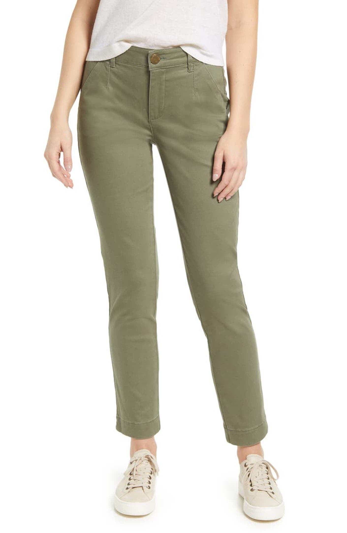 Women Light Pink Chinos Trousers