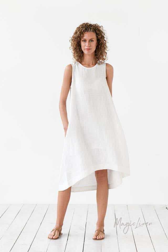 royal tuscana linen dress