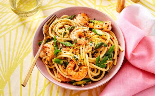 Try Maria Provenzano's Lemony Shrimp with Bucatini Recipe | KCM