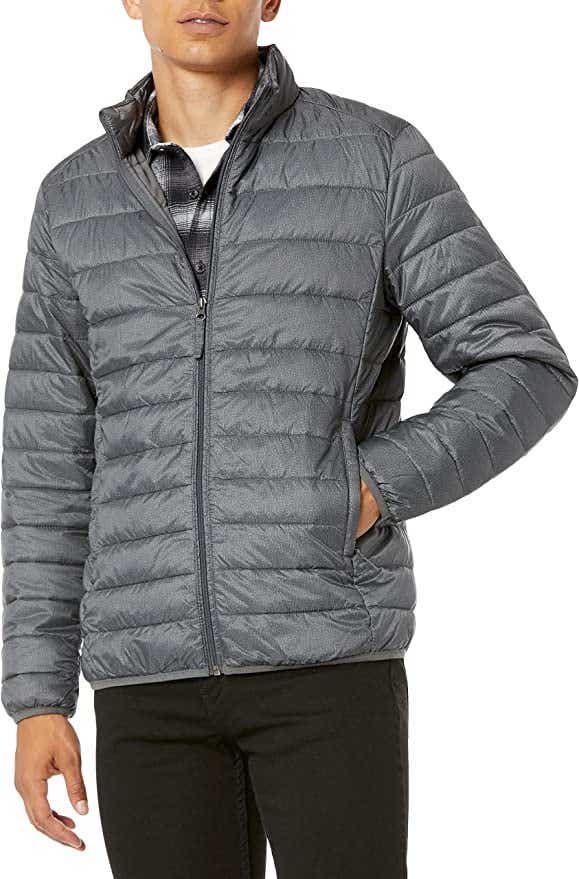 amazon puffer jacket mens gray