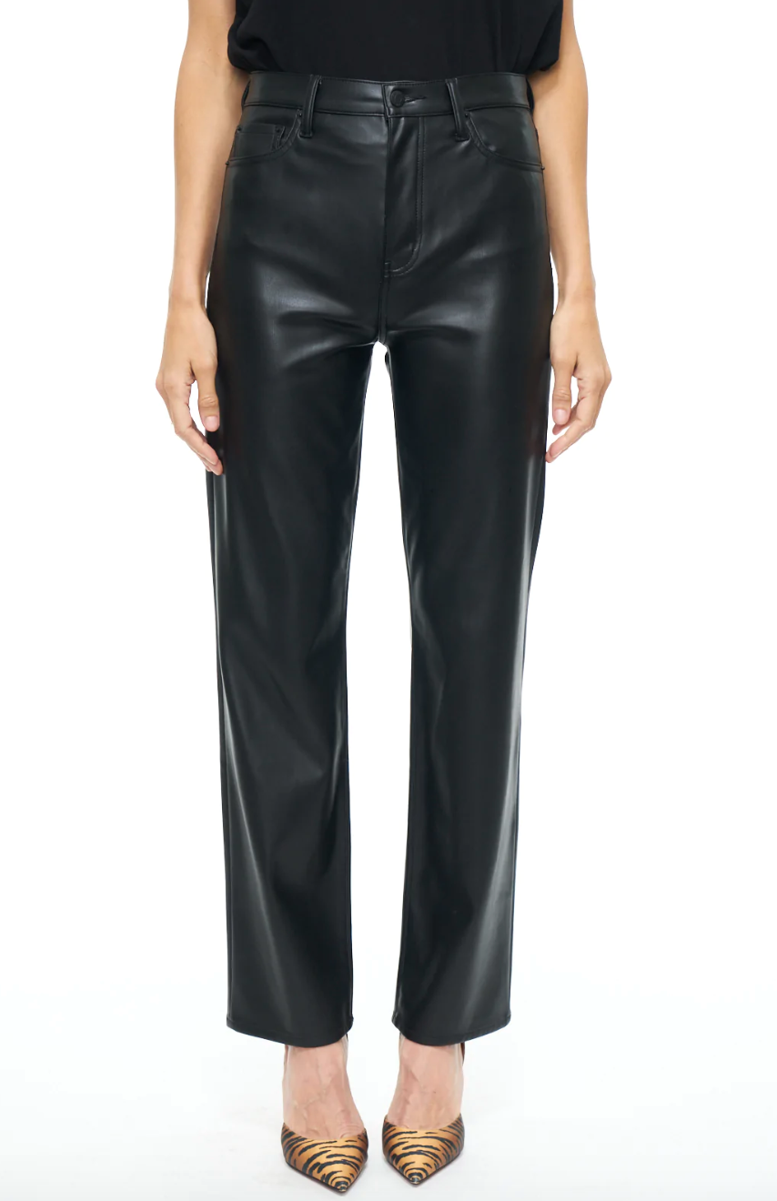 Pistola Denim Super high-rise vegan leather pants