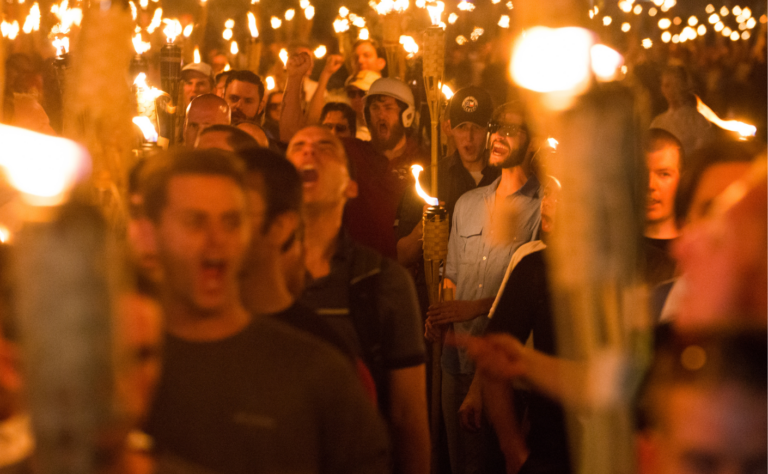 Neo Nazi protesters in Charlottesville