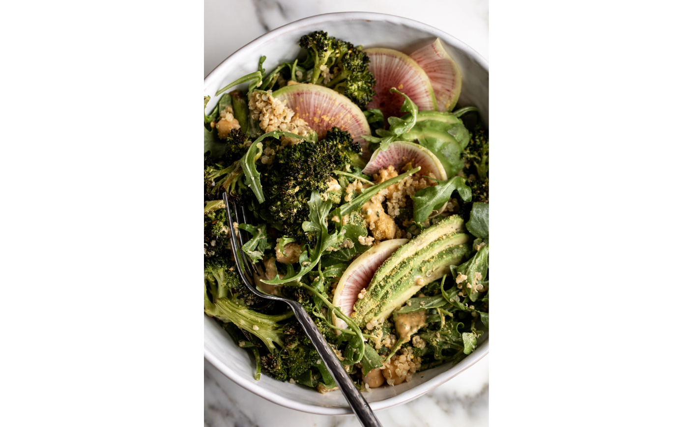 broccoli grain bowl