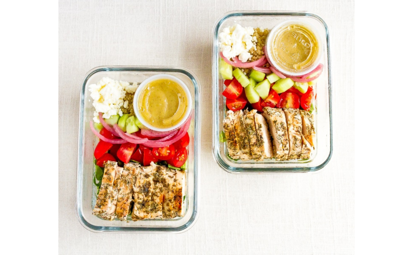 grilled chicken meal prep bowl