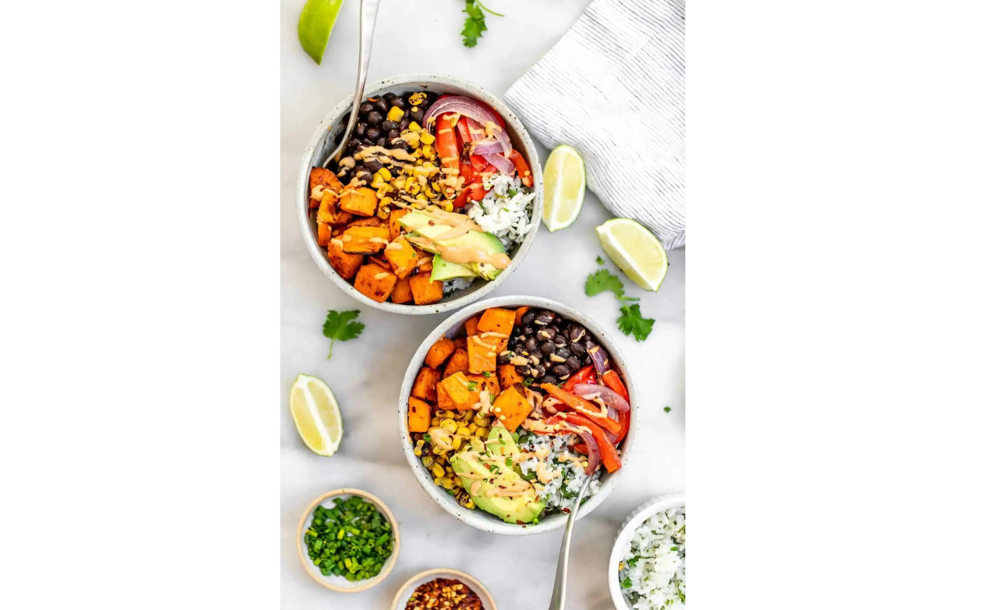 vegan sweet potato bowl