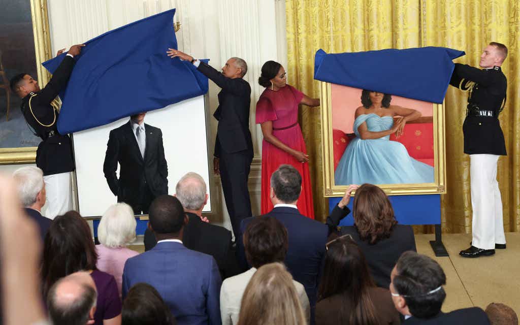 Barack and Michelle Obama unveil their White House portraits