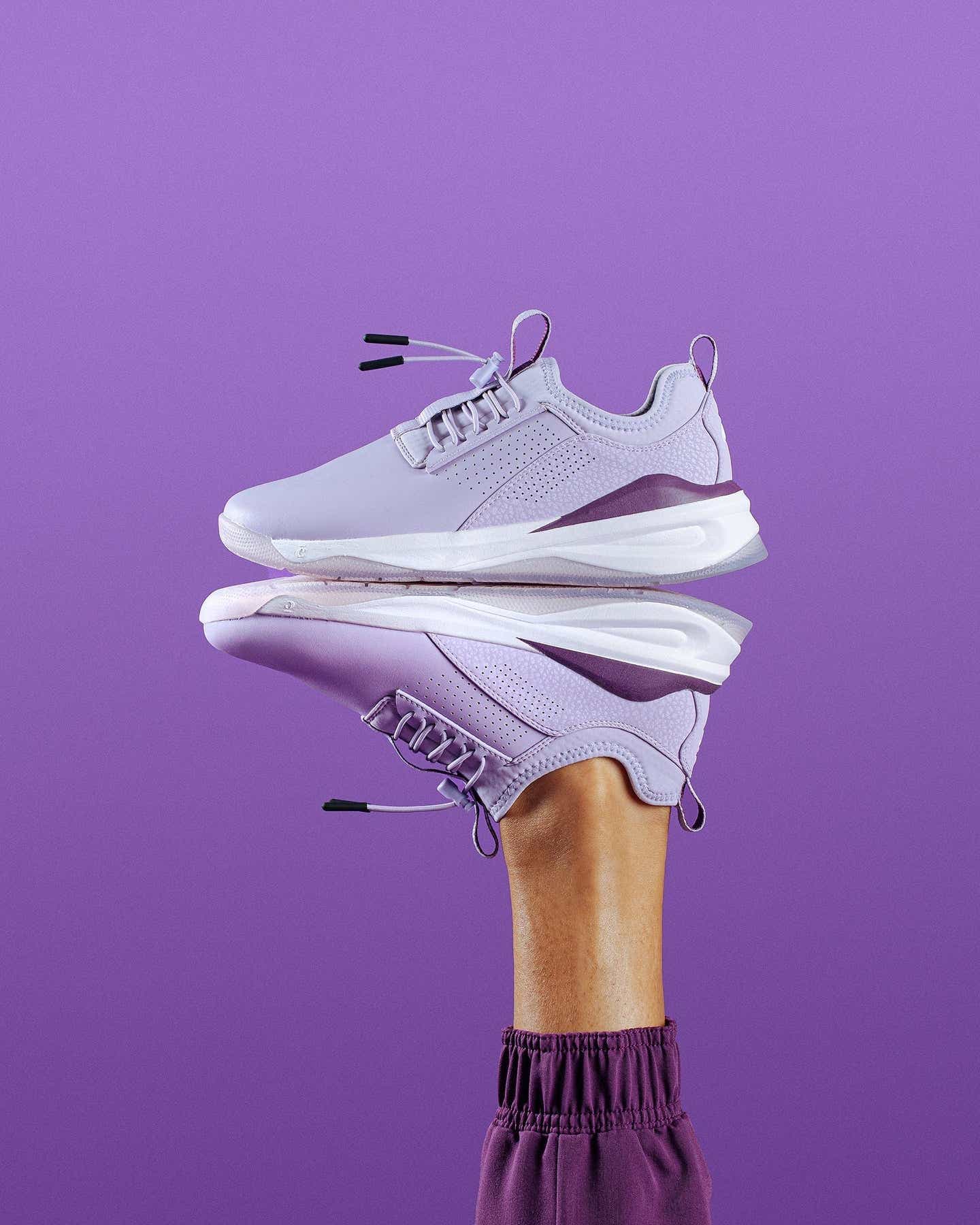 A lavender Clove sneaker