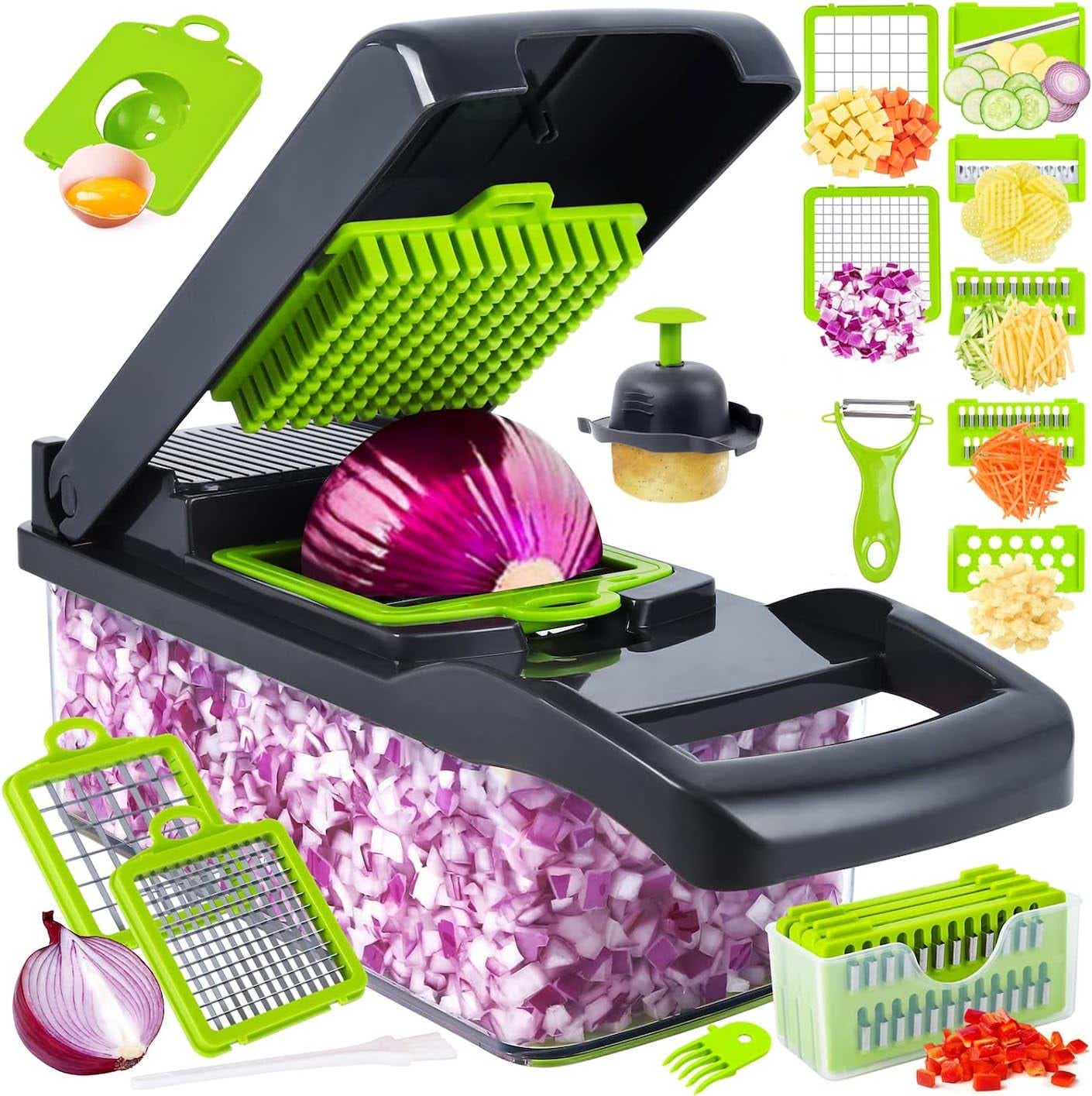 Grape Cutter, Tomato Cutter Fruit Vegetable Slicer, Multifunctional  Creative Cut Tools For Salad Gadget And Baby Auxiliary Food, Plastic Shell  Stainle