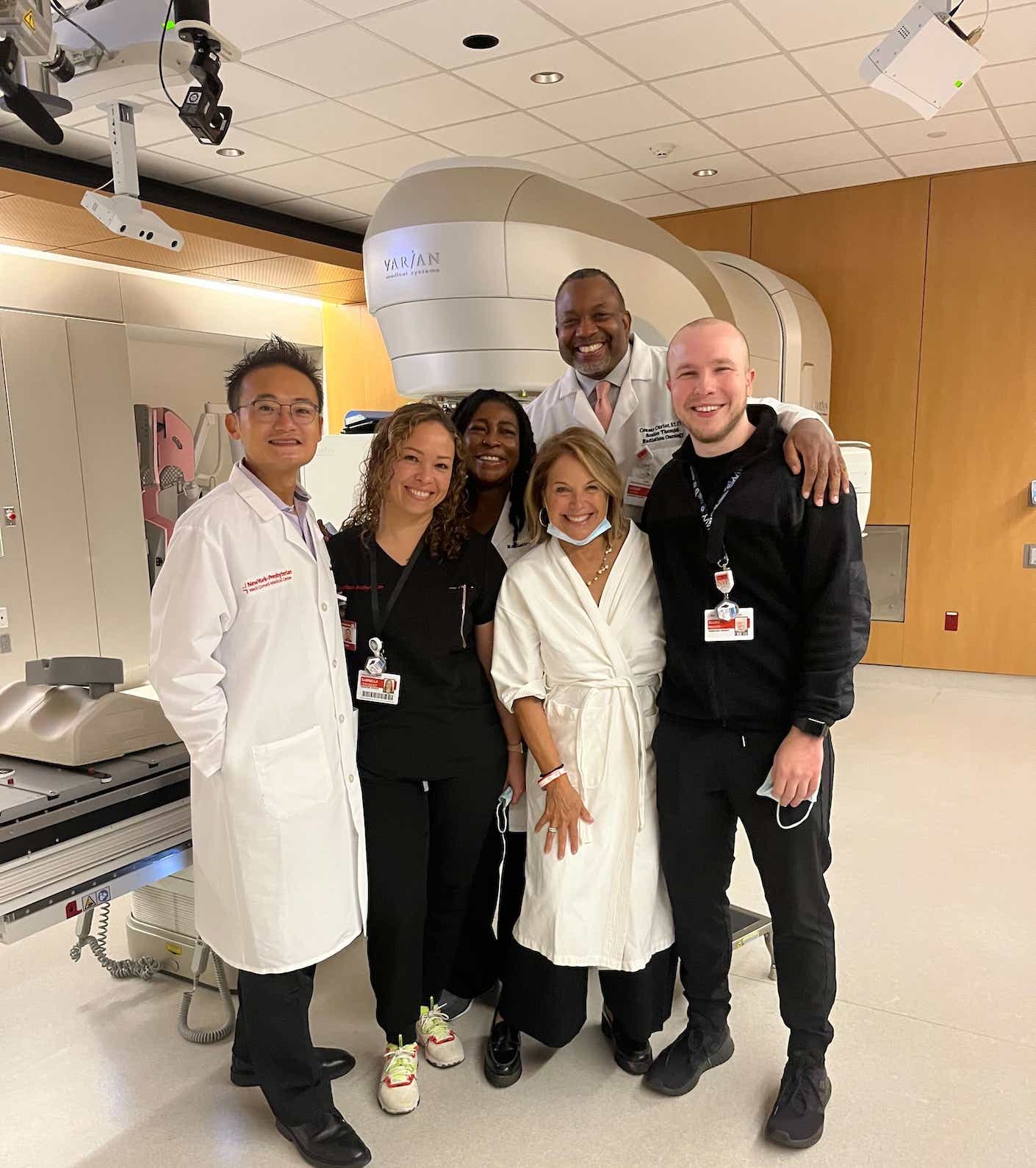katie couric and hospital staff