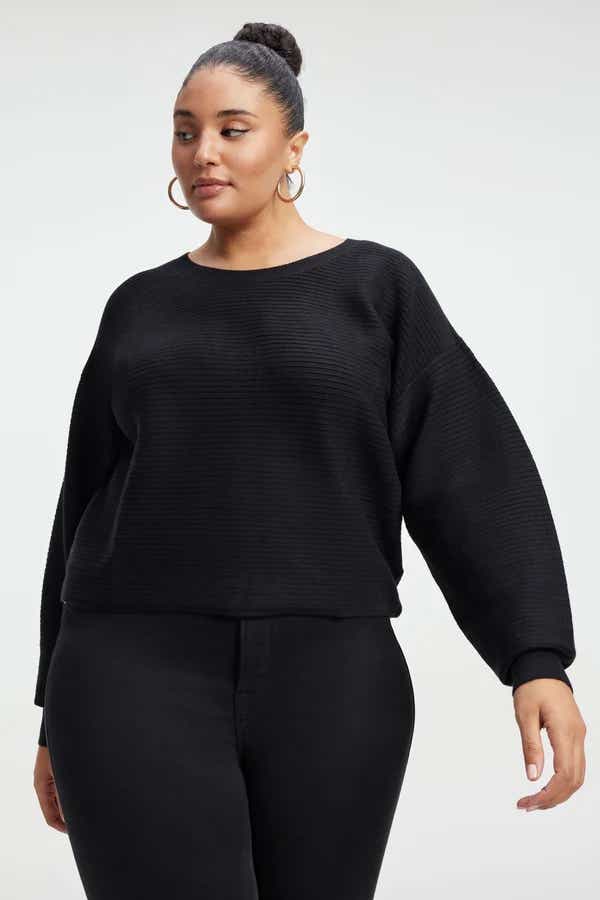woman wearing black sweater