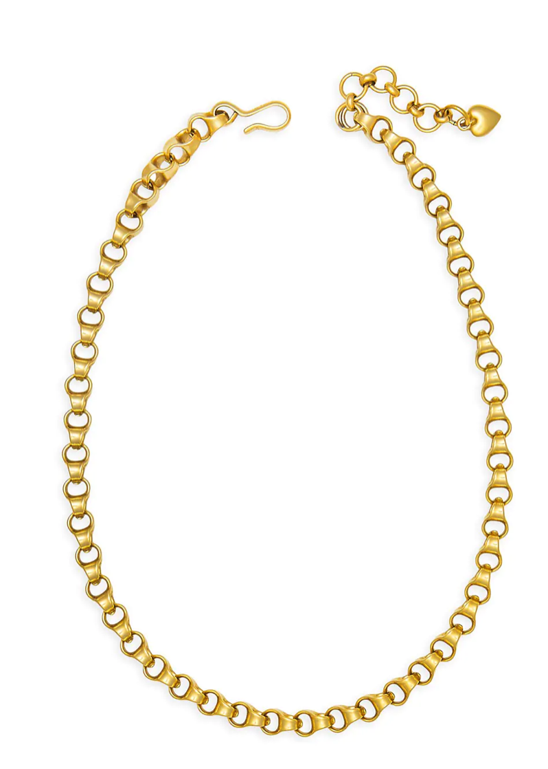 Brinker and Eliza Carson 24K Antique Goldplated Necklace