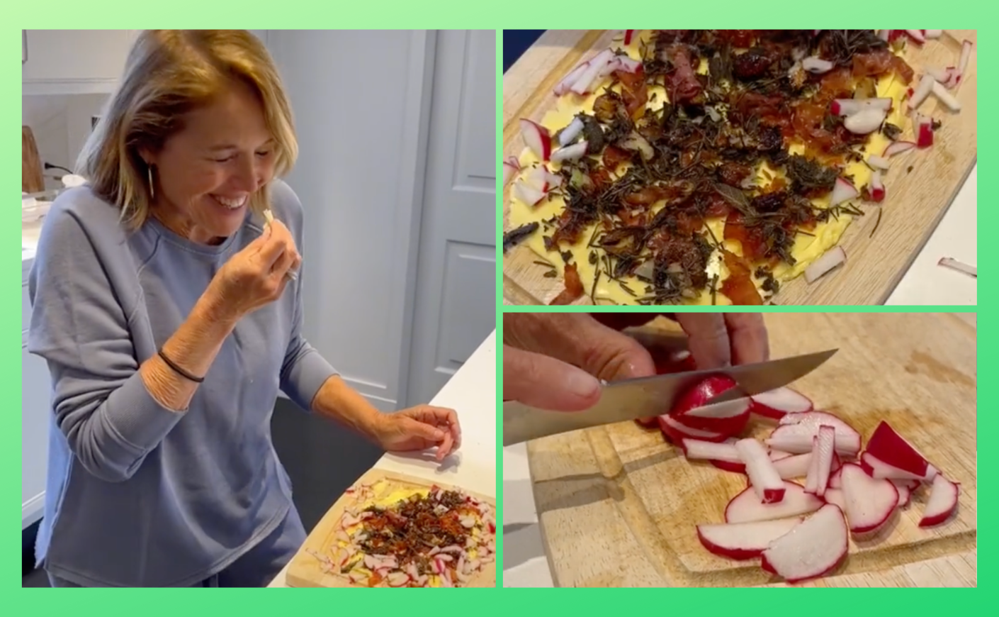 Katie Couric makes a butter board