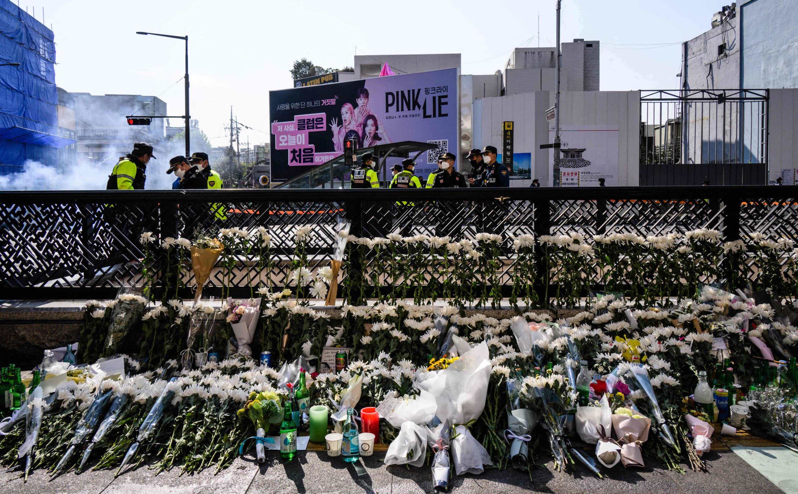Flowers tributes in Seoul