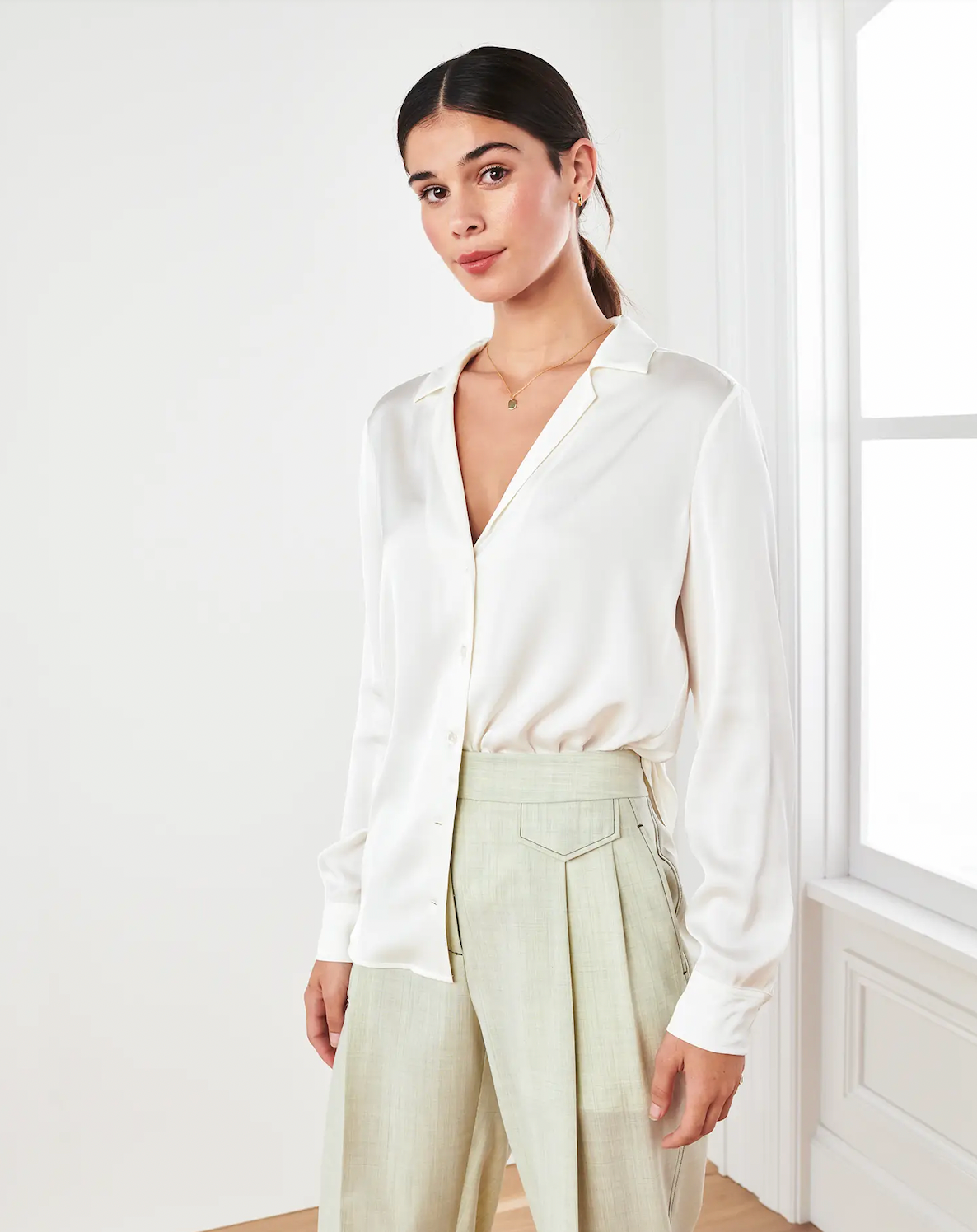 quince white blouse