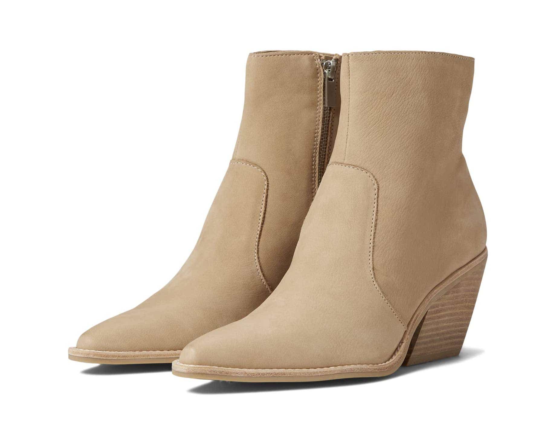 Tan Suede ankle boots